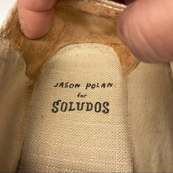 SOLUDOS Sz 8 Jason Polan Collab Hamburger Fries Slip On Canvas Rubber Sole - Picture 4 of 9